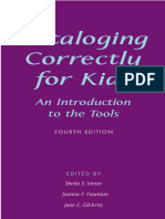 LIBRARIES Cataloging Correctly For Kids An Introduction To The Tools