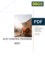 Dust Control Program Version 1 English - Proposal Bogdan Radu 15.05.2023