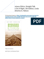 Test Bank For Managing Business Ethics Straight Talk About How To Do It Right 5th Edition Linda K Trevino Katherine A Nelson