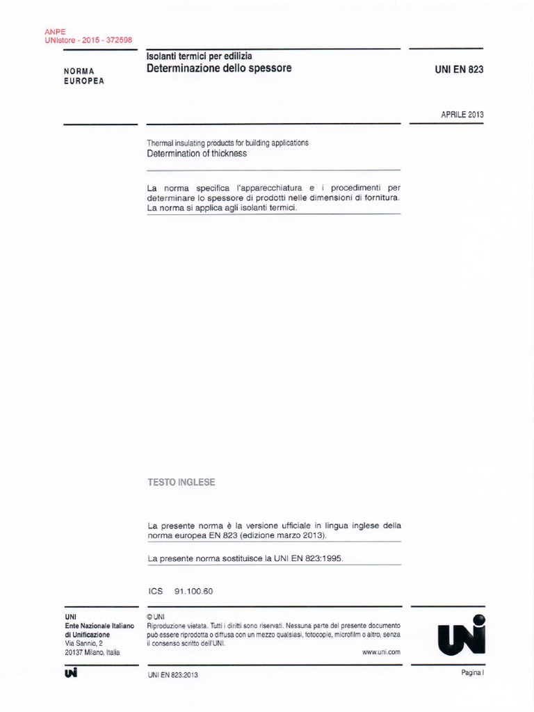 Uni En823 | PDF