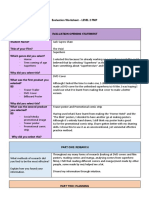 Jack Sayers Shaws Evaluation Worksheet l2 FMP 2023