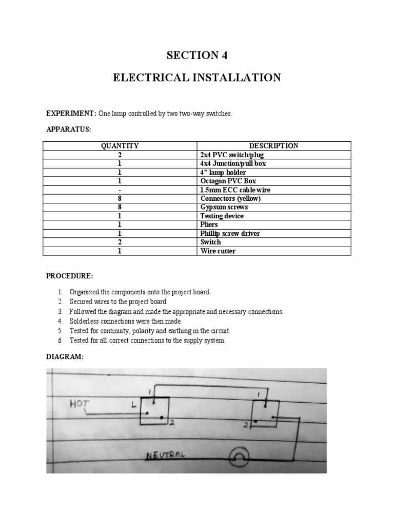 Section 4 Electrical Installation PDF