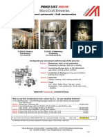 Brewery Equipment Pricelist