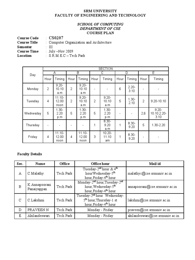 Lesson Plan-COMPUTER Architecture | PDF | Computer Data Storage | Input ...