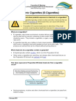 E-Cigarettes Fact Sheet