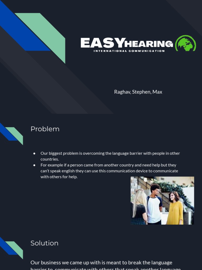 Easy hear pdf business