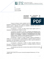 Parecer Juridico Titulacao de Arquiteto e Urbanista 1