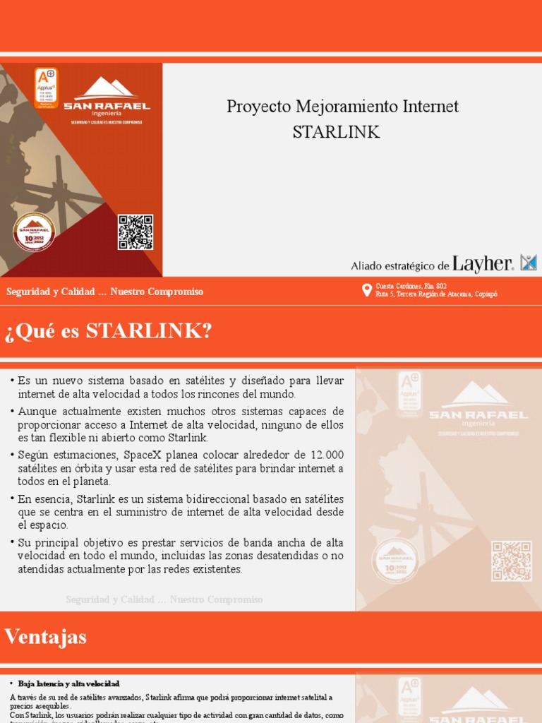 Proyecto Starlink | PDF | Internet | Satélite de Comunicaciones