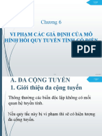 Chương 6: Vi Phạm Các Giả Định Của Mô Hình Hồi Quy Tuyến Tính Cổ Điển