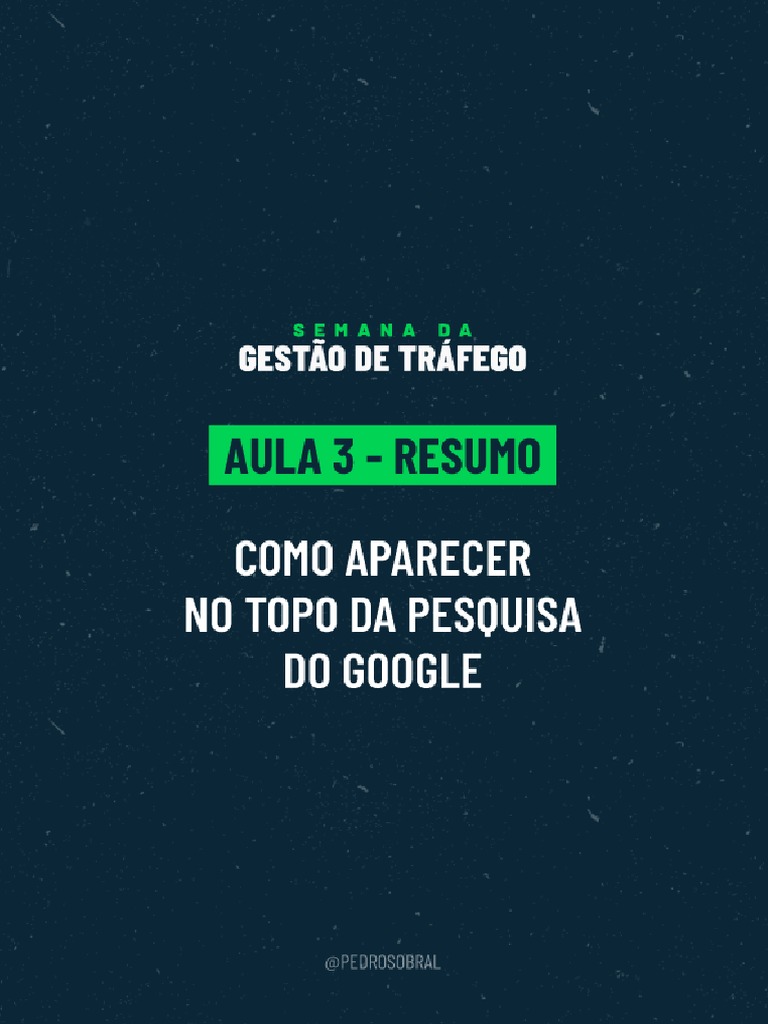 3 Como Aparecer No Topo Da Pesquisa Do Google | PDF | Publicidade ...