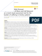 Validation of PRISM (Pictorial Representation of Illness and Self Measure) As A Novel Visual Assessment Tool For The Burden of Suffering in Tinnitus Patients