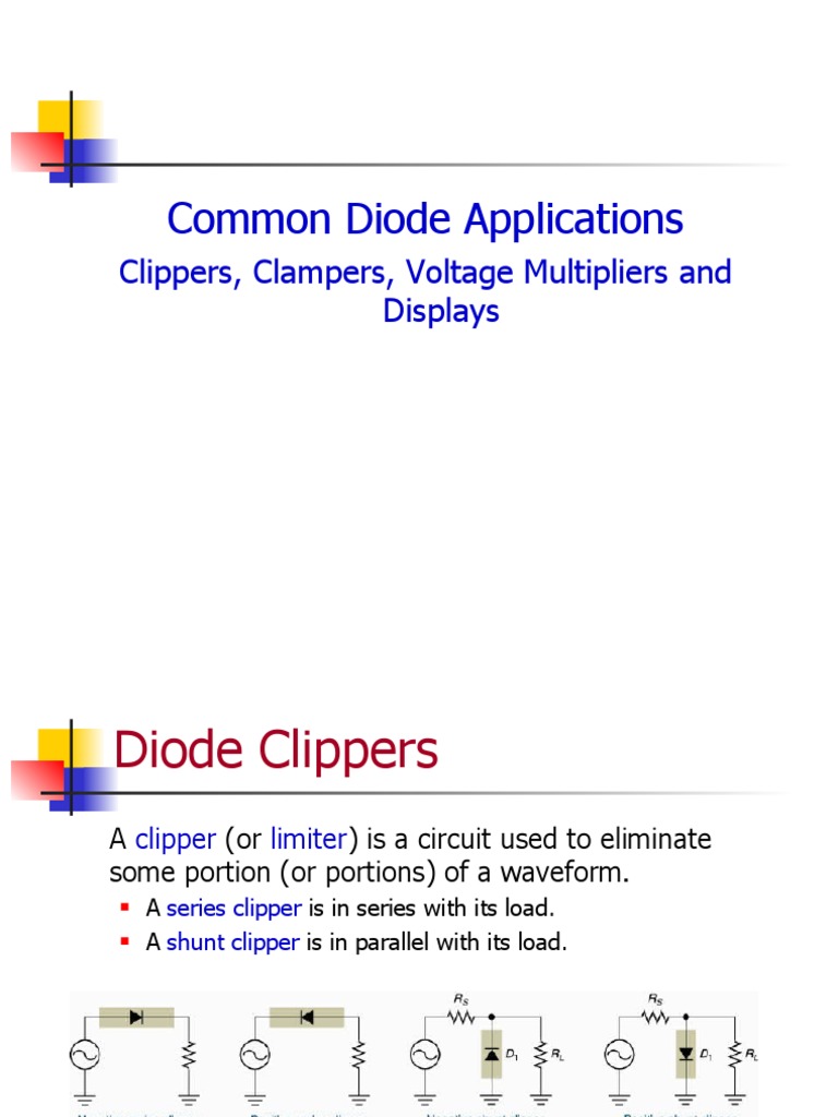 Diodes Applications PDF