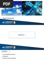 CSE2013 Cloud Computing Module 1