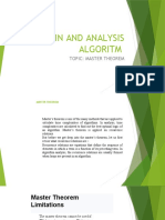 Desgin and Analysis Algoritm