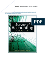 Test Bank For Survey of Accounting 8th Edition Carl S Warren
