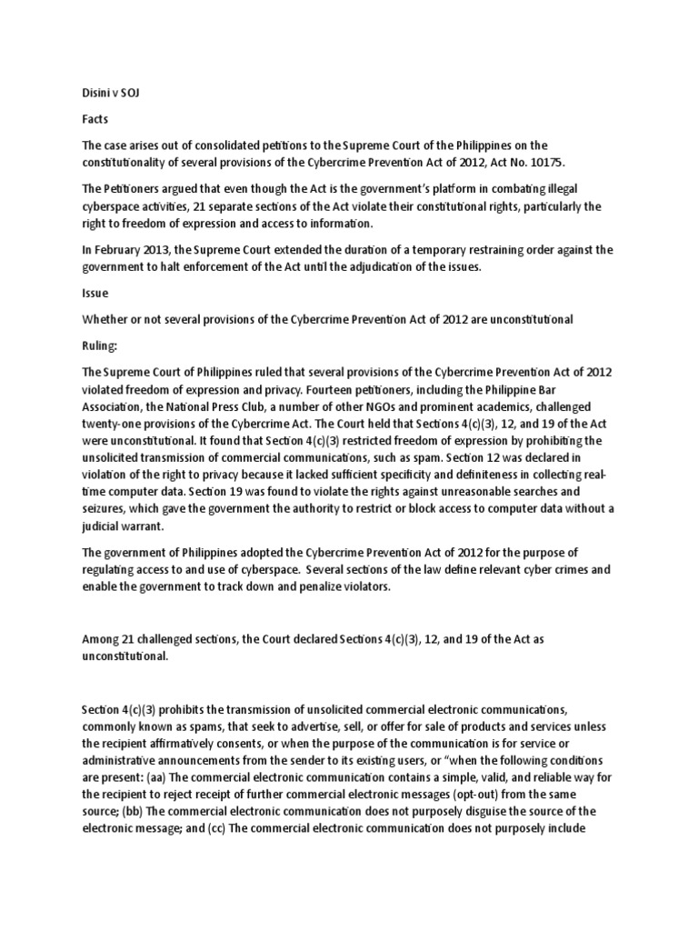 Disini v soj pdf