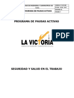 PGR-SST-007 Programa de Pausas Activas