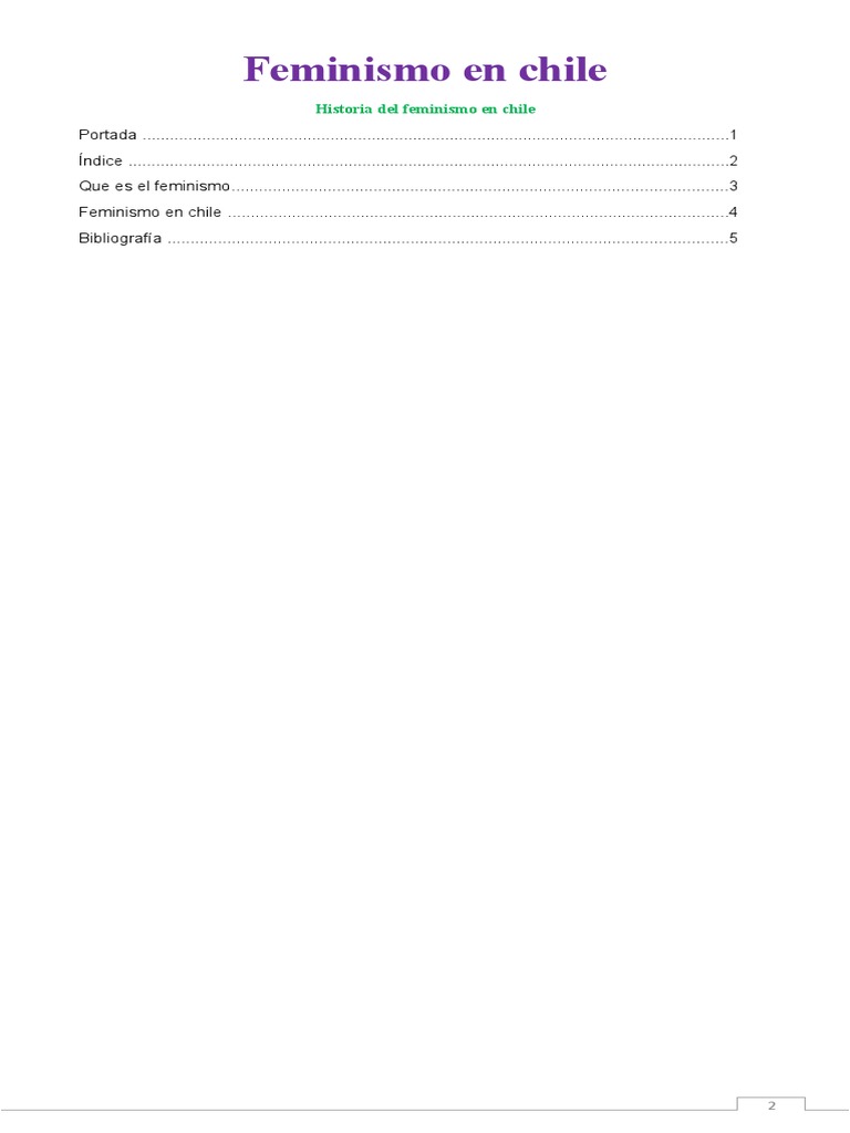 Feminismo en Chile PDF Estudios de género Feminismo