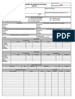 Permissão de Trabalho de Risco (Obras) : Número Da PTR: Data de Abertura Da PTR