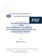 IAFID32011 Management of Extraordinary Events or Circumstances - En.es