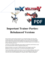 Important Trainer Parties, Rebalanced