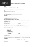 Modèle de contrat de travail chauffeur | PDF