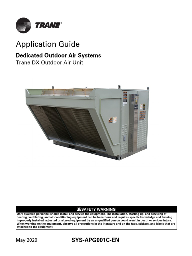 Dedicated Outdoor Air Systems (SYS-APG001C-EN - 05042020) | PDF