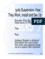 Wilbers Motorcyle Suspension HowTo