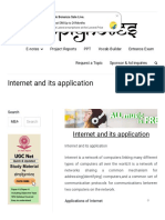 Internet and Its Application