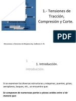 1 - Tension de Tracción - Compresión y Corte