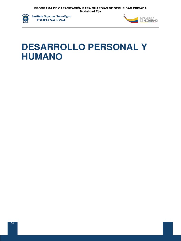 1 Manual - Modulo 2 Desarrollo Personal | PDF | Moralidad | Las emociones