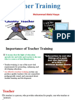 Teacher Training in Education PPT Neww