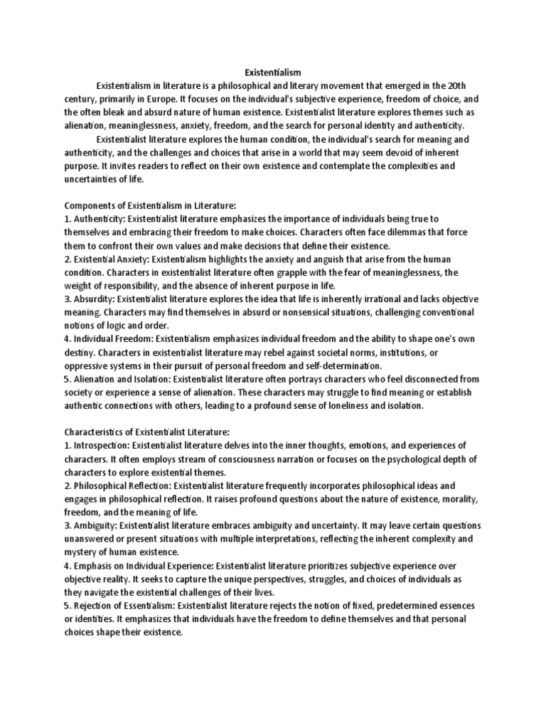 EXISTENTIALISM PDF BOOK visual data 7