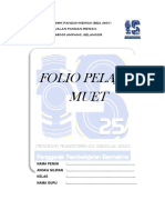 Folio Pelajar Muet: SMK Pandan Mewah (Bea 4631) Jalan Pandan Mewah, 68000 Ampang, Selangor