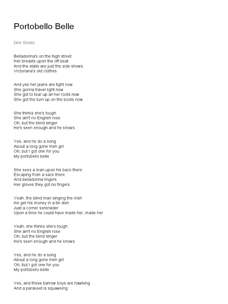 Portobello Belle PDF