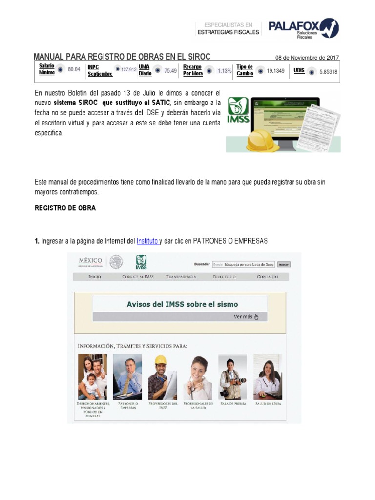 Manual para El Registro de Obras en El SIROC | PDF
