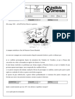 Atividade Avaliativa 9º Ano 2 Etapa 1 GUERRA MUNDIAL MUNDIAL