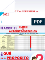 Sesion 19 de Setiembre de 2022 - Presentación Del Diario Introspectivo