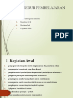 Prosedur Pembelajaran