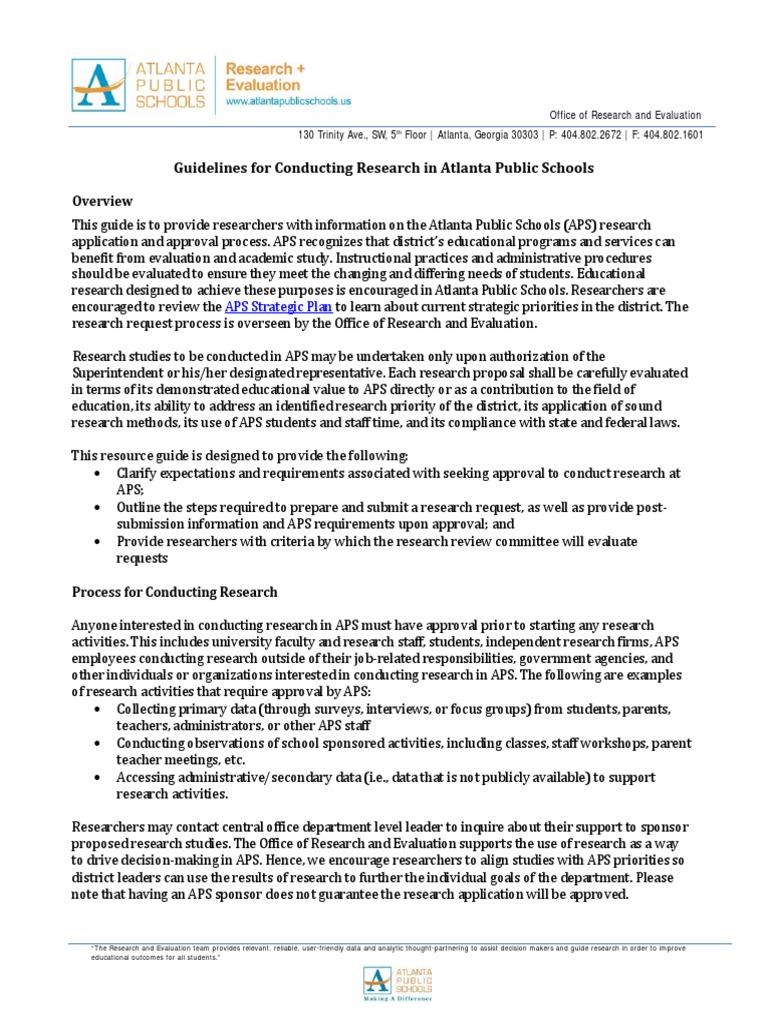 APS Research Approval Guidelines | PDF | Institutional Review Board ...