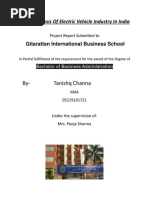 Micro Analysis of Electric Vehicle Industry in India