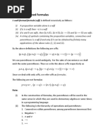 1.2 Well Formed Formulas