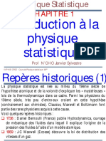 Physique Statistique -Chapitre 1-Introduction à la Physique statistique-1