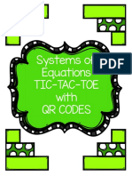 Systems of Equations Tic-Tac-Toe With QR Codes