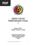 Download Modul Pemrograman Visual 1 2011 by Hira Wati SN65276313 doc pdf