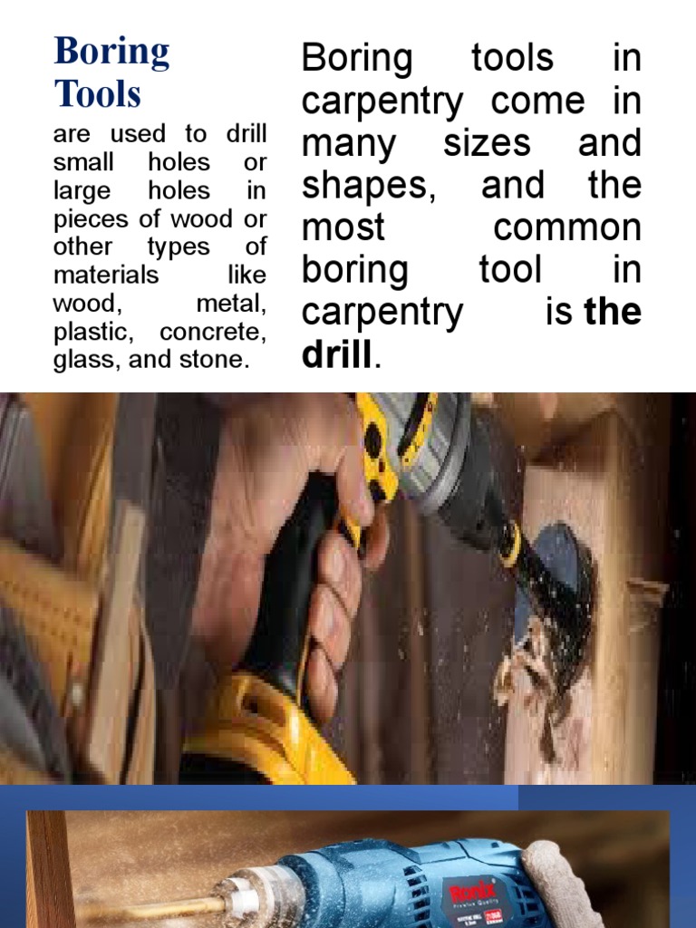 Boring Tools PDF