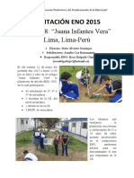 Plantación Eno 2015: I.E. 1148: "Juana Infantes Vera" Lima, Lima-Perú