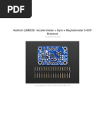 Adafruit lsm9ds1 Accelerometer Plus Gyro Plus Magnetometer 9 Dof Breakout