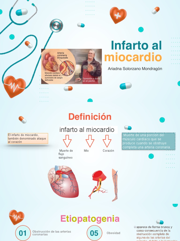 1-Infarto Al Miocardio | PDF | Infarto de miocardio | Enfermedades y ...
