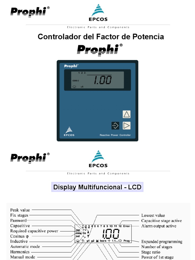 06 Prophi PF Controller SPANISH PDF Energia electrica Transformador